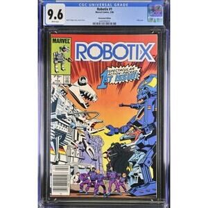 ROBOTIX 1 CGC 9.6 WP NEWSSTAND RARE! ROBOTECH TRANSFORMERS MARVEL 785010